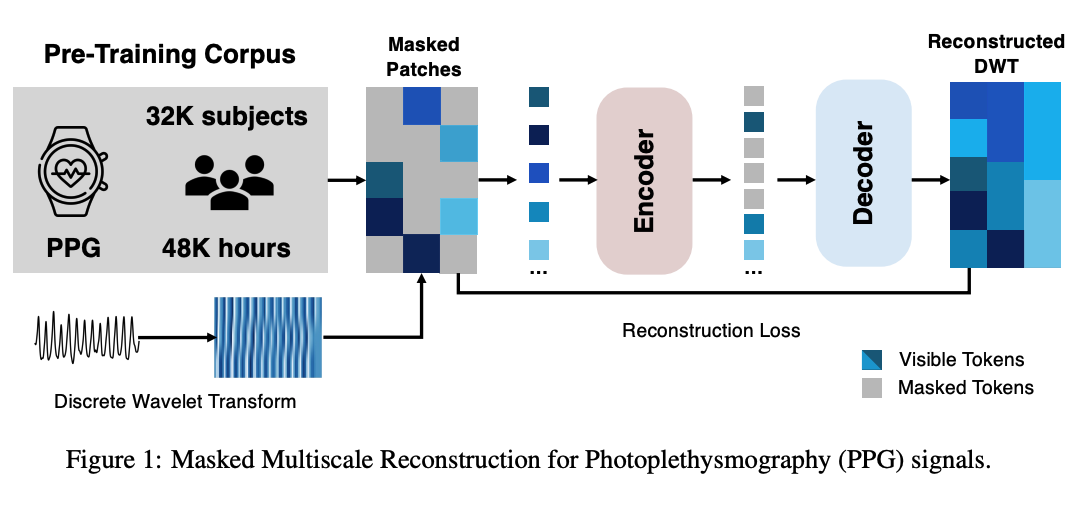 Masked Multiscale Reconstruction for PPG